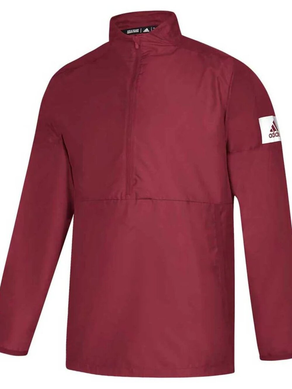 Adidas Men's Collegiate Burgundy/White Game Mode Long Sleeve Quarter Zip